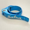 Salsa Flip-Lock Seat Collar, 30,0mm, blue